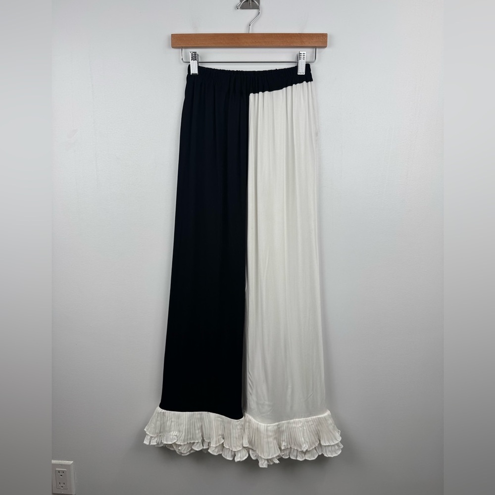 Sleeper Women Colorblock Black White Pajama Pant Size XS - Picture 1 of 5